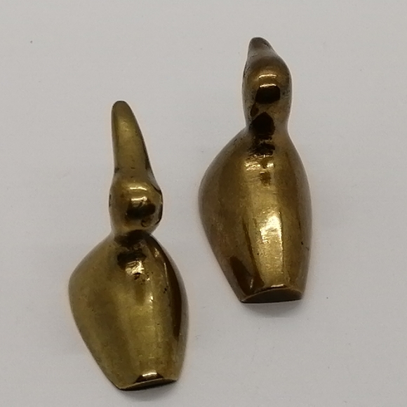 VTG Pair of Small Brass Ducks - Picture 4 of 16
